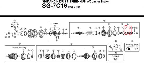SICHERUNG F. ANTRIEBSSCHEIBE  SHIMANO